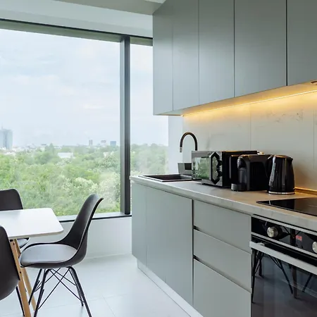 One Mircea Eliade - Luxurious With Panoramic And Park View Lägenhet Bukarest